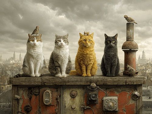 Le gang des chats du vieux toit | Les quatre rois de la rouille et de l'horizon