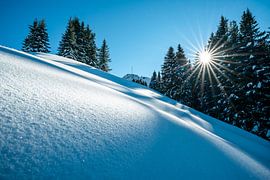 Winter view over the Hahnenkamm by Leo Schindzielorz