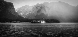 Nebliger Morgen in den Bergen