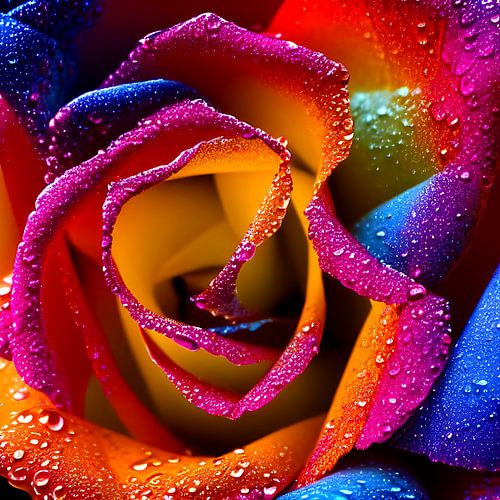 Regenbogen Rose 2