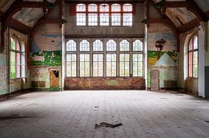 Verlassene Halle in Beelitz.