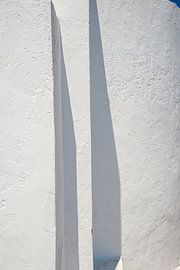 detail of white plastered house on Milos, Cyclades Islands, Greece by Jan Fritz