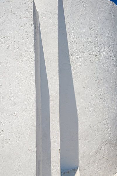 detail of white plastered house on Milos, Cyclades Islands, Greece by Jan Fritz