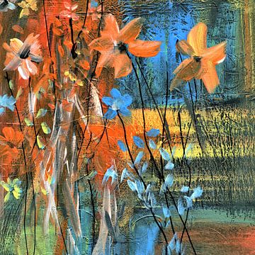 Blumen Reigen in der Nacht