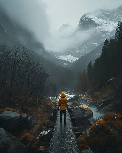 Mystieke herfst van fernlichtsicht