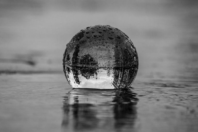 Boule d'objectif sous la pluie par Larissa Haasdijk