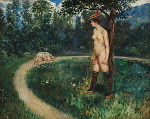 Julio Ruelas, Weiblicher Tiertrainer, 1897