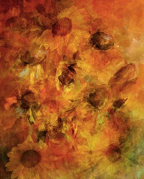 Zonnebloemen van Ellen van Deelen