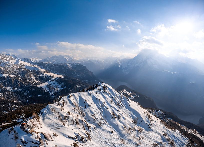 Winter magic above the Königsee, Watzmann and Berchtesgadener Land by Leo Schindzielorz