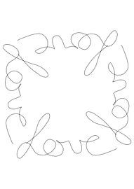 Love lineart von Felix Zänkert