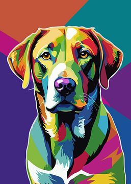 Labrador Retriever Pop Art van MIROKKU