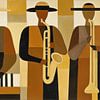 Musiciens au chapeau : minimalisme panoramique sur TheXclusive Art
