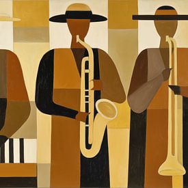 Musiciens au chapeau : minimalisme panoramique sur TheXclusive Art