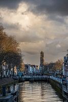 Uitzicht op de Bemuurde Weerd en de Domtoren in Utrecht