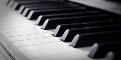 Piano toetsen close-up