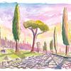 Die antike Via Appia unter dem sanften Licht des Mittelmeers von Markus Bleichner