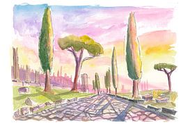 L'antique Via Appia sous la douce lumière de la Méditerranée