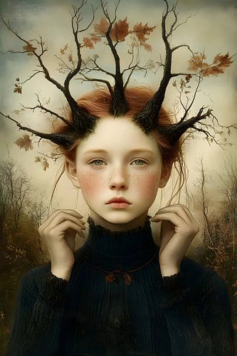 Wortels van fantasie in het haar