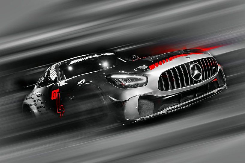 Mercedes AMG GT4 - Red Touch / Version III) von DeVerviersBelgium