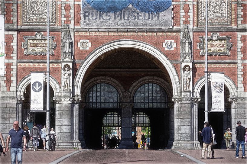 Amsterdam Skizze Foto von Mike Bing