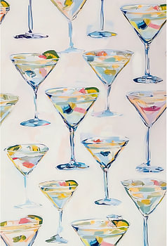 Collection de verres à martini
