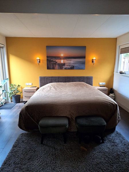 Sunset on the beach Hollum Ameland