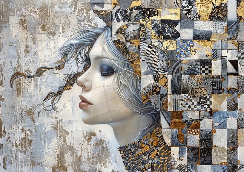 Dreamweaver van Abstract Schilderij