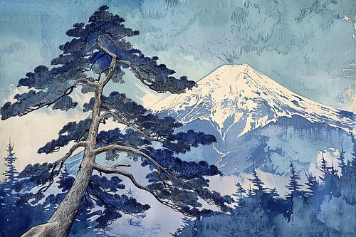 japanse kunst mount Fuji