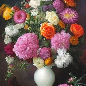 vase with flowers by Gelissen Artworks