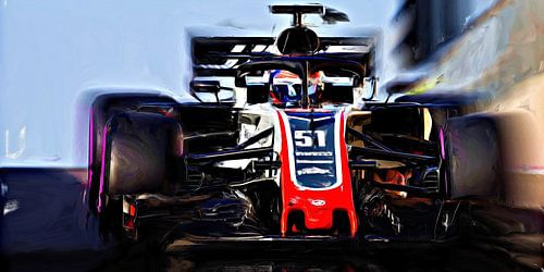 Fittipaldi testing Haas F1