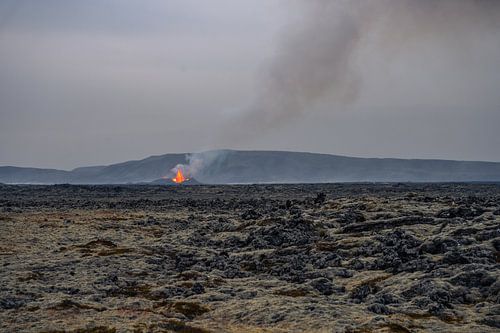 Volcanic field and mountains, Grindavik, Iceland