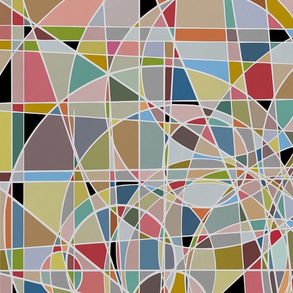 Geometrisch Concept 1 van Georgia Chagas