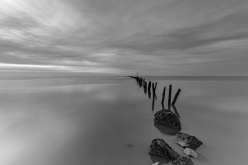 Calme et sérénité à la mer des Wadden sur Bram Lubbers