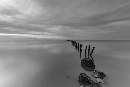 Calme et sérénité à la mer des Wadden sur Bram Lubbers