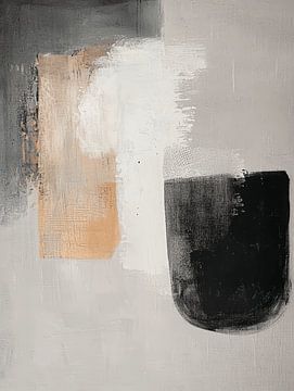 Aardetinten, modern en abstract van Japandi Art Studio