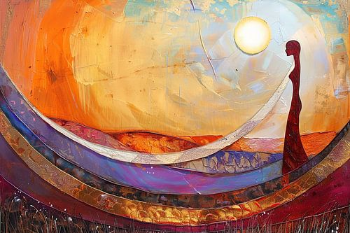 schilderachtige abstracte vrijheid