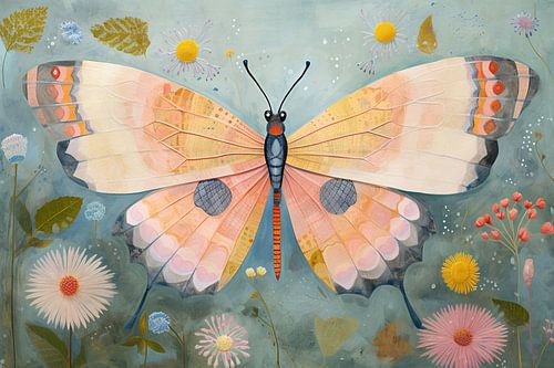 Schmetterling Pastell Kunst