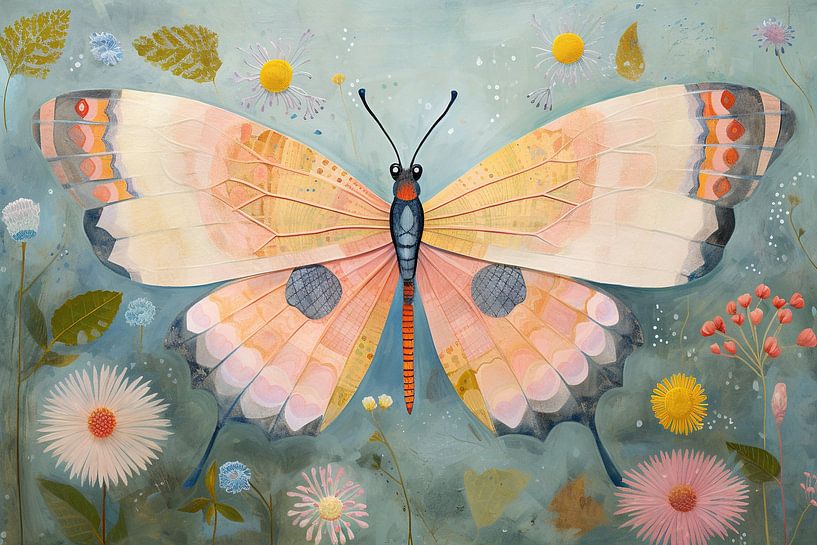 Butterfly Pastel Art by Wonderful Art