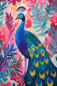 Bunter Pfau