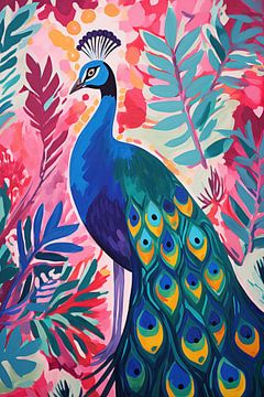 Colourful peacock by Bert Nijholt