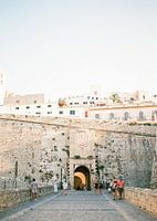 Ibiza city gateway | Analogue travel photography on print | Modern mural art made in Ibiza, Spa