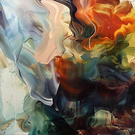 Abstract water colours