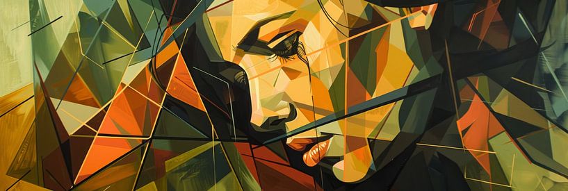 Abstraktes Frauenporträt von Poster Art Shop