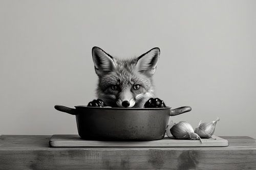 Vos in de keuken