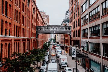 Brug tussen twee gebouwen in Manhattan | New York | Verenigde Staten van Expeditie Aardbol