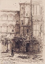 kasteel van Heidelberg, François Stroobant, 1863 van Atelier Liesjes