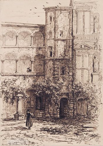 kasteel van Heidelberg, François Stroobant, 1863