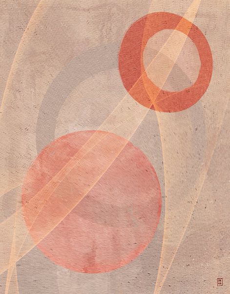 Graphique en nuances de brique par Ingrid A.U. Motzheim