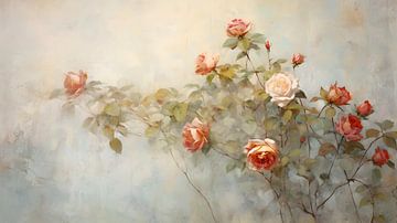 Nature morte aux roses sur Heike Hultsch