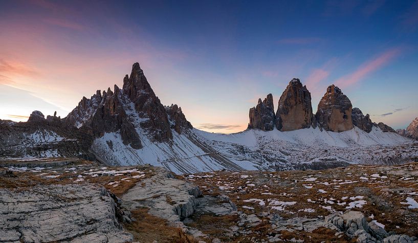 Three Peaks in the Dolomites by Dieter Meyrl